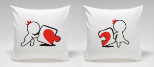 Poduszki dla pary PUZZLE