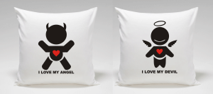 Poduszki dla pary I LOVE