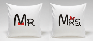 Poduszki dla pary Mr Mrs