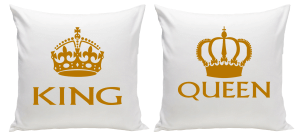 Poduszki dla pary KING & QUEEN