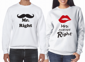 BLUZY DLA PAR MRS RIGHT
