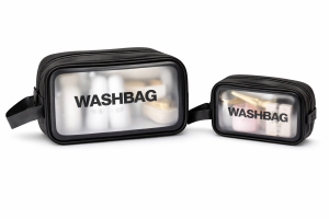 Zestaw kosmetyczek washbag 2 szt transparentne podróżne wodoodporne