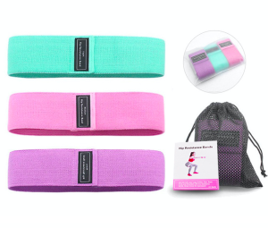 Zestaw 3 gum taśm oporowych treningowych do ćwiczeń fitness mini band