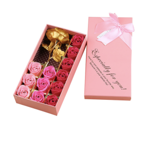 Mydlane kwiaty wieczna róża flower box na prezent dla nauczycieli na Dzień Kobiet Dzień Mamy prezent dla niej na urodziny imieniny rocznice Komunie