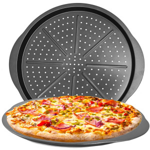 Blacha z powłoką nieprzywierającą forma do pieczenia pizzy duża trwała taca