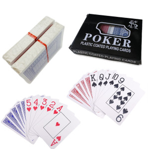 Karty do gry w pokera 2 talie klasyczne powlekane 2x54