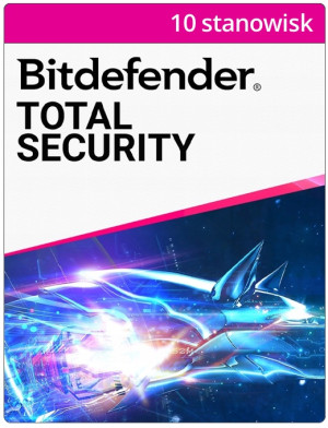 Bitdefender Total Security - ochrona na 10 stanowisk | 36 miesięcy