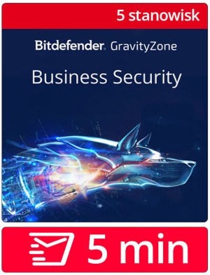 Bitdefender GravityZone Business Security (5 stanowisk, 12 miesięcy)