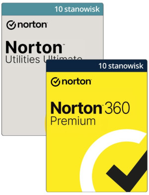 Norton 360 Premium i Norton Utilities Ultimate 10 stanowisk | 12 miesięcy
