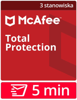 McAfee Total Protection 2026 PL (3PC, 1 rok) Upgrade