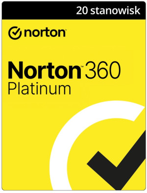 Norton 360 Platinum - ochrona antywirusowa na 20 stanowisk | 1 rok bezpieczeństwa