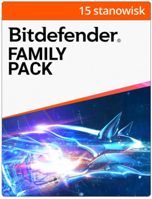Bitdefender Family Pack - Odnowienie licencji na 2 lata dla 15 stanowisk