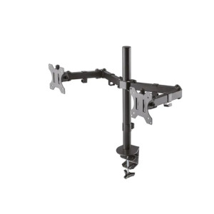 Neomounts support de bureau D550DBLACK Support de bureau avec 3 points de pivotement pour 2 écrans LCD/LED/TFT jusqu'à 32".