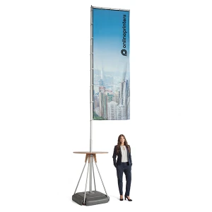 1 Squareflag incl. stampa, 65,0 x 244,0 cm, 150,0 x 90,0 cm| 110 g/m² tessuto per bandiere