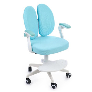 Scaun ergonomic onuvio® reglabil pentru clasele primare - invățarea poziției corecte la birou, suport pentru picioare, manere rabatabile, material rezistent la uzură, murdărie și lichide, cu 