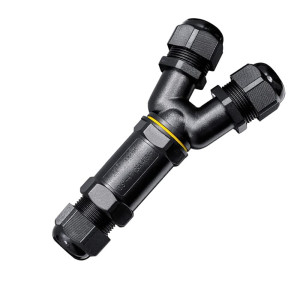 Conector derivatie y impermeabil ip68, exterior, m25, 3 poli, sectiune cablu 0.5-2.5 mm2, diametru cablu 5-8 mm, prindere pe surub - onuvio®