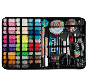 Set premium pentru cusut, 226 piese, bobine cu filet, geanta pentru transport, foarfece, fir, ace și accesorii, onuvio™