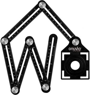 Sistem pliabil, rigla multi-unghiulara aluminiu, trasare gauri, 6 segmente, onuvio®