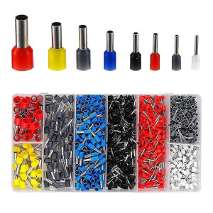 Set 1200 pini terminali onuvio®, ferule pentru sertizare, pini de capat pentru conductori electrici, 0,5-10mm