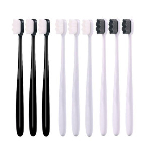 Set de 9 periute de dinti manuale nanoclean™ cu micro-fibra si 20.000 de peri ultra-moi, pentru dinți și gingii sensibile, efect de curățare excelent, perfectă pentru copii și adulți
