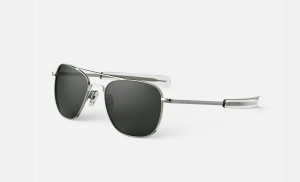 Randolph Aviator AF570 Gunmetal Gray 61mm Sonnenbrille