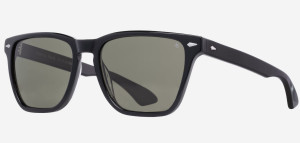 AO Hudson Black Green 57mm Sonnenbrille