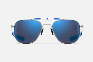 Randolph Aviator 2 AT025 Gunmetal / Le Mans Blue 61mm Sonnenbrille