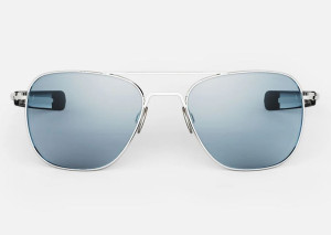 Randolph Aviator AF608 White Gold Blue Hydro 52mm Sonnenbrille