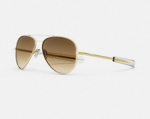 Randolph Concorde CR294 Gold 23K Cape Sand 64mm Sonnenbrille