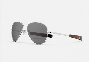 Randolph Concorde CR313 White Gold 23KT American Gray Nylon Pol. 61mm Sonnenbrille
