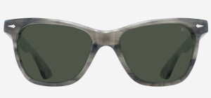 AO Saratoga Gray Horn Green Pol. 54mm Sonnenbrille