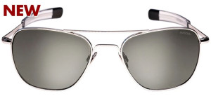Randolph Aviator AF604 White Gold A.Gray Pol. 52mm Sonnenbrille