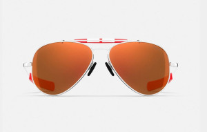 Randolph Sportsman SP031 Bright Chrome / Redline 61mm Sonnenbrille