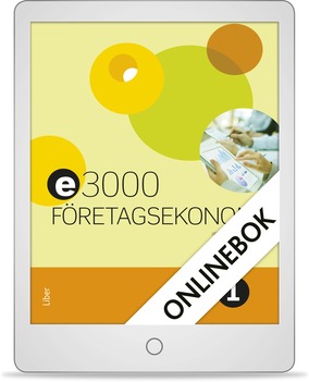 Liber E3000 Företagsekonomi 1 Faktabok Onlinebok (12 mån)