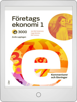 Liber E3000 Företagsekonomi 1 Kommentarer och lösningar Onlinebok
