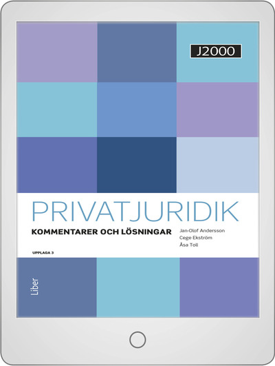 Liber J2000 Privatjuridik Kommentarer och lösningar Onlinebok