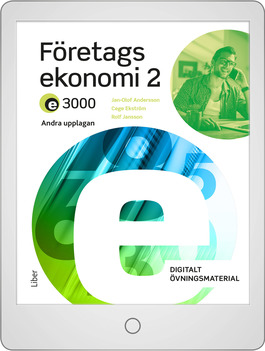 Liber E3000 Företagsekonomi 2 Digitalt Övningsmaterial (elevlicens)