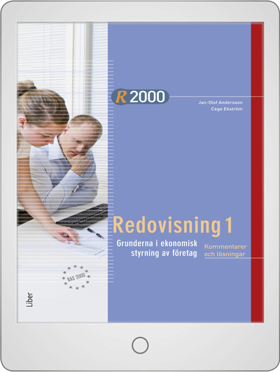 Liber R2000 Redovisning 1 Kommentarer och lösningar Onlinebok