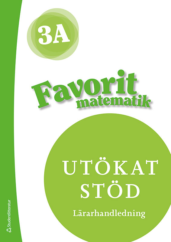Studentlitteratur AB Favorit matematik 3A Utökat stöd - Digital lärarlicens 12 mån