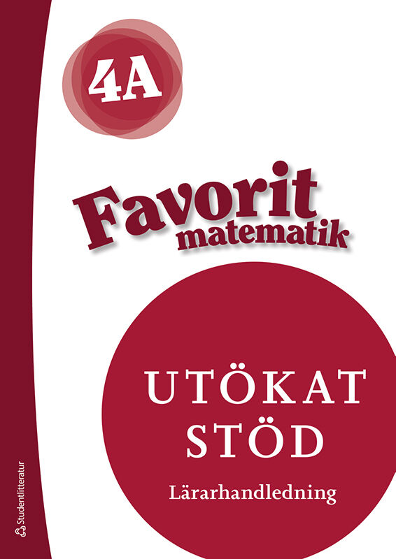 Studentlitteratur AB Favorit matematik 4A Utökat stöd - Digital lärarlicens 12 mån