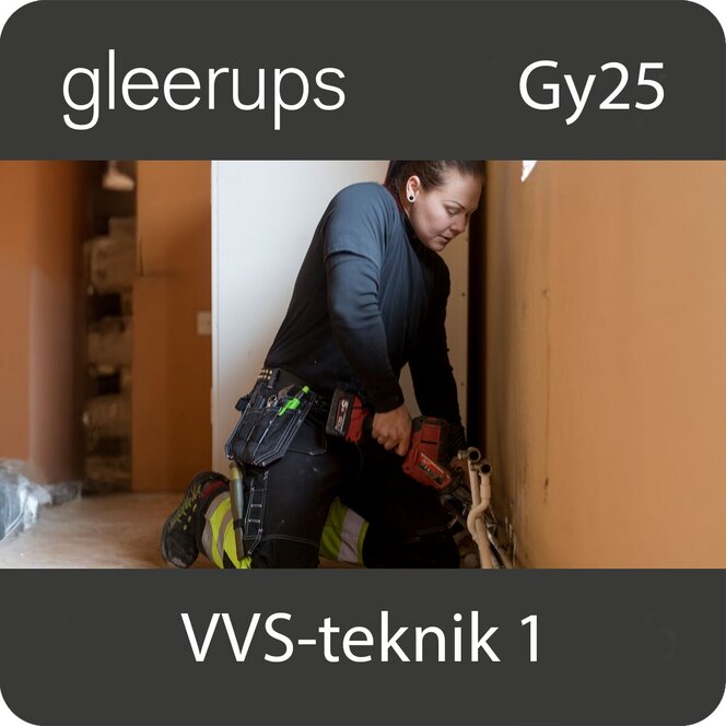 Gleerups Utbildning AB BokGym VVS-teknik 1, digitalt läromedel, elev, Gy25