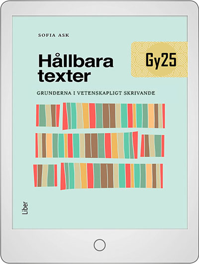 Liber Hållbara texter : grunderna i vetenskapligt skrivande Onlinebok
