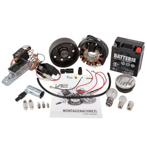 Set Simson VAPE Schwalbe KR51/1, KR51/2 auf 12V 35/35W  (M-G-V)