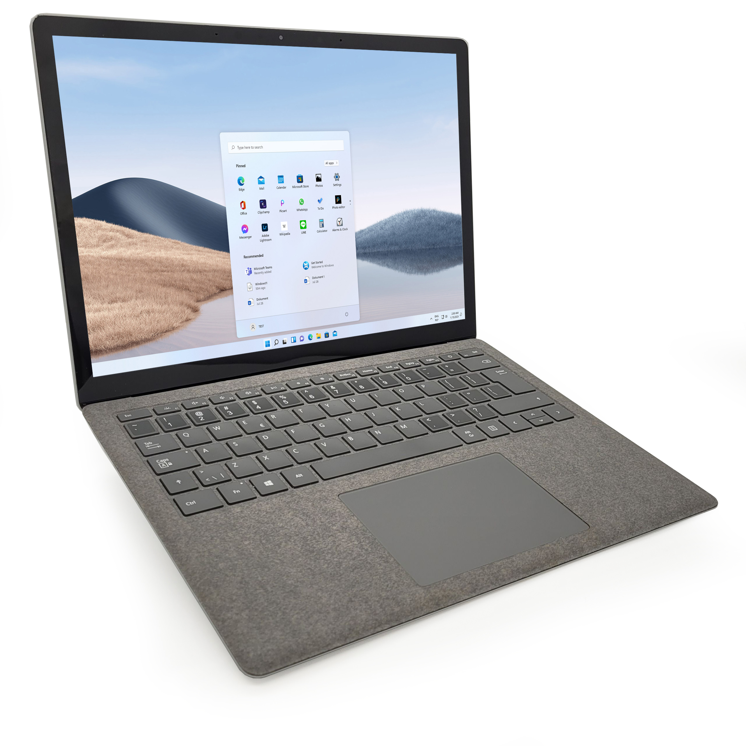 Microsoft Surface Laptop 3 i5-1035G7 8GB RAM 128GB NVMe 13.5" 2K Dotyk Windows 11 Klasa B