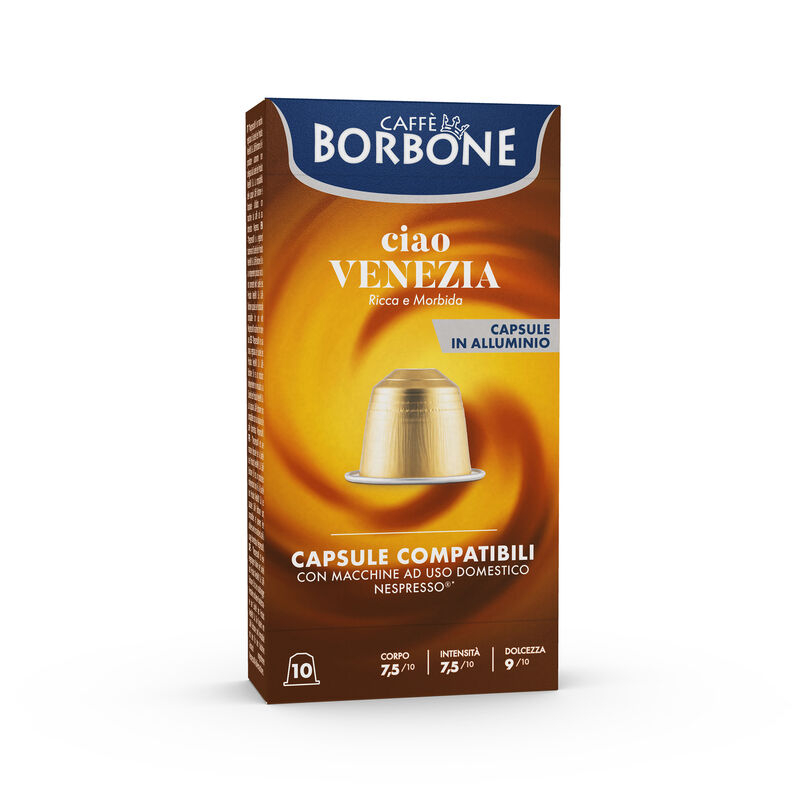 Borbone 10 Capsule In Alluminio Nespresso® Compatibili Ciao Venezia