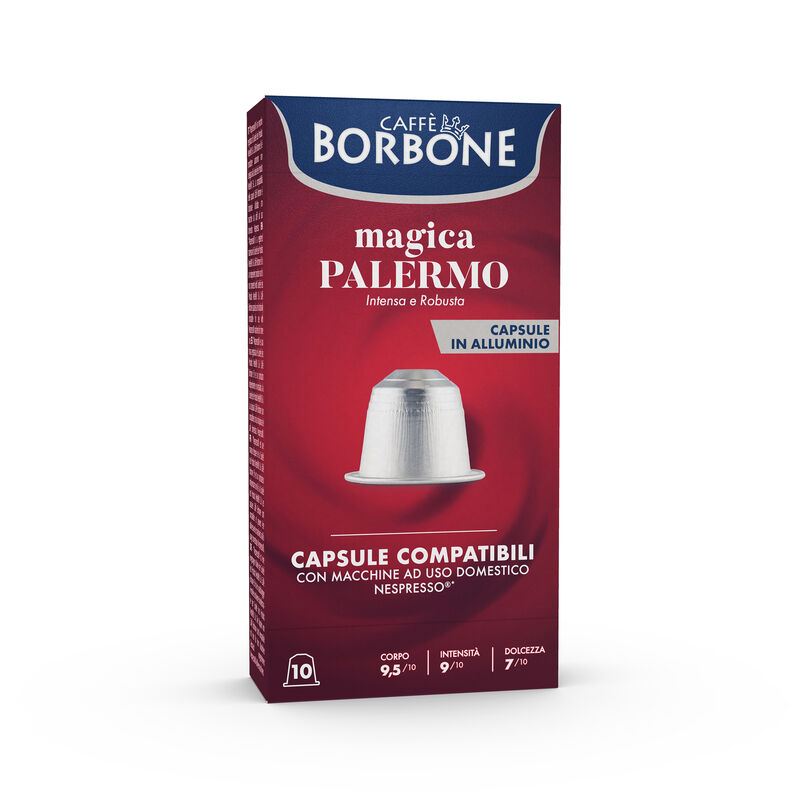 Borbone 10 Capsule In Alluminio Nespresso® Compatibili Magica Palermo