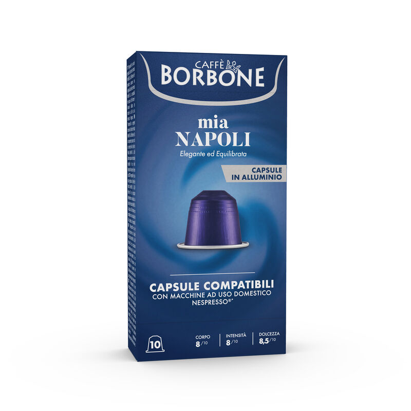 Borbone 10 Capsule In Alluminio Nespresso® Compatibili Mia Napoli
