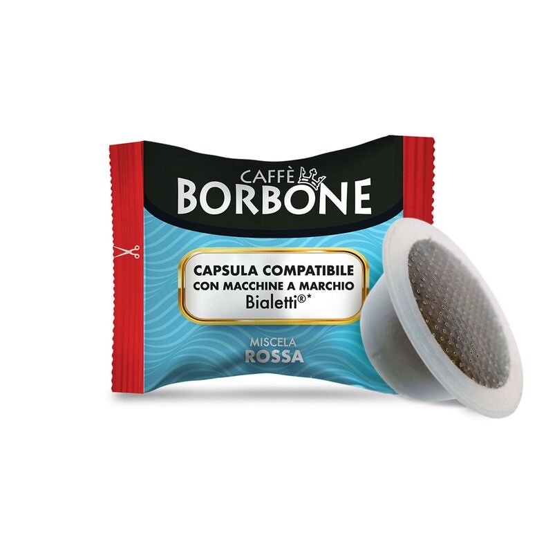 Borbone 100 Capsule Bialetti Compatibili Caffè Rosso