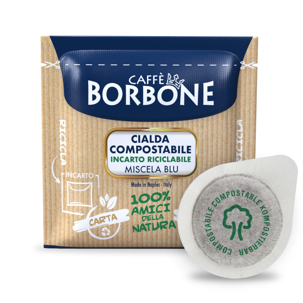 Borbone 600 Cialde Blu ESE in Carta Filtro 44 mm