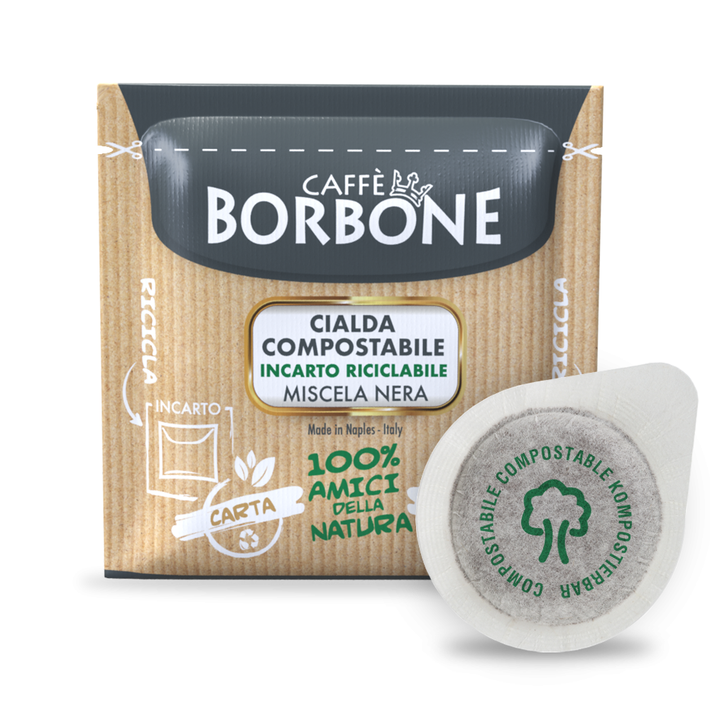 Borbone 100 Caffè Nera Cialde ESE in Carta Filtro 44 mm